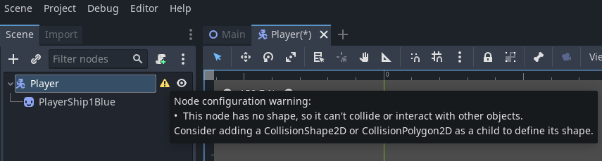 Picture of the warning.