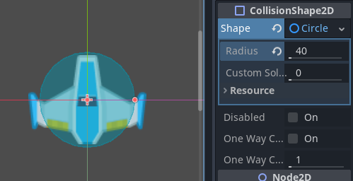 View of the expanded resource property in the Inspector panel.